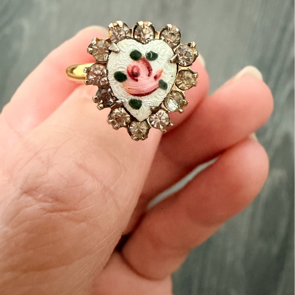 Vintage Western-Style Heart Ring